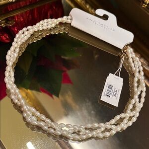 Ann Taylor Layered Pearl Necklace